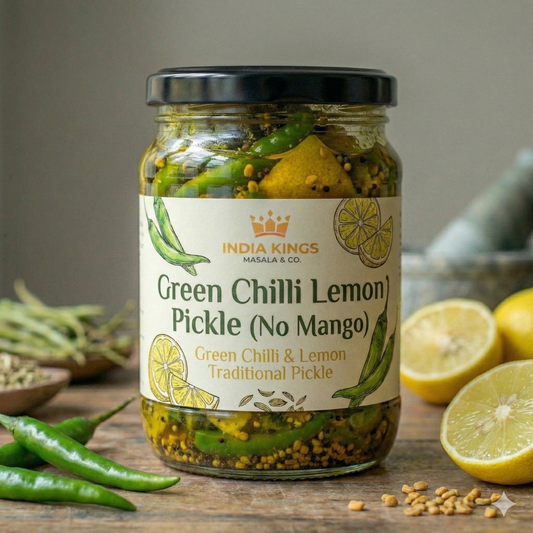 Green Chilli Lemon Pickle (Without Mango) | Hari Mirch Nimbu Achar